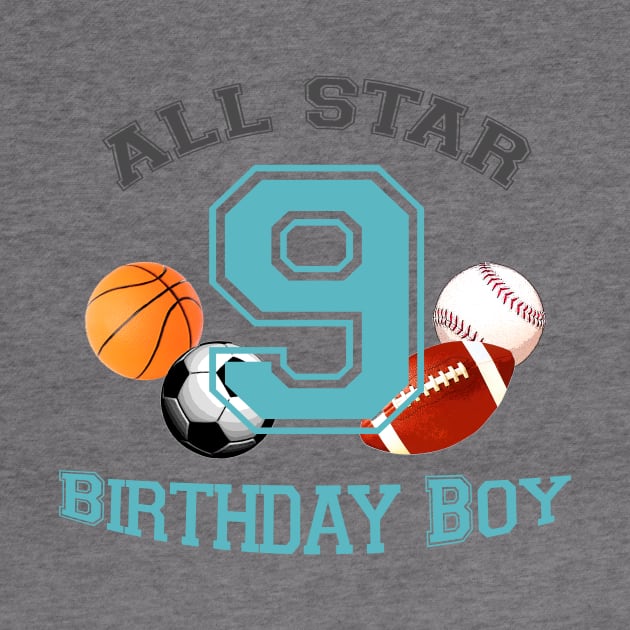 Sports theme birthday 9 by LND4design